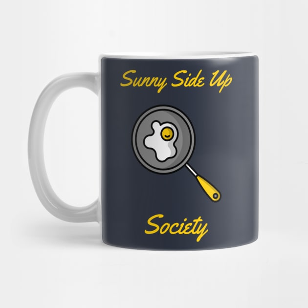 Sunny Side Up Egg Society Frying Pan by InkyArt